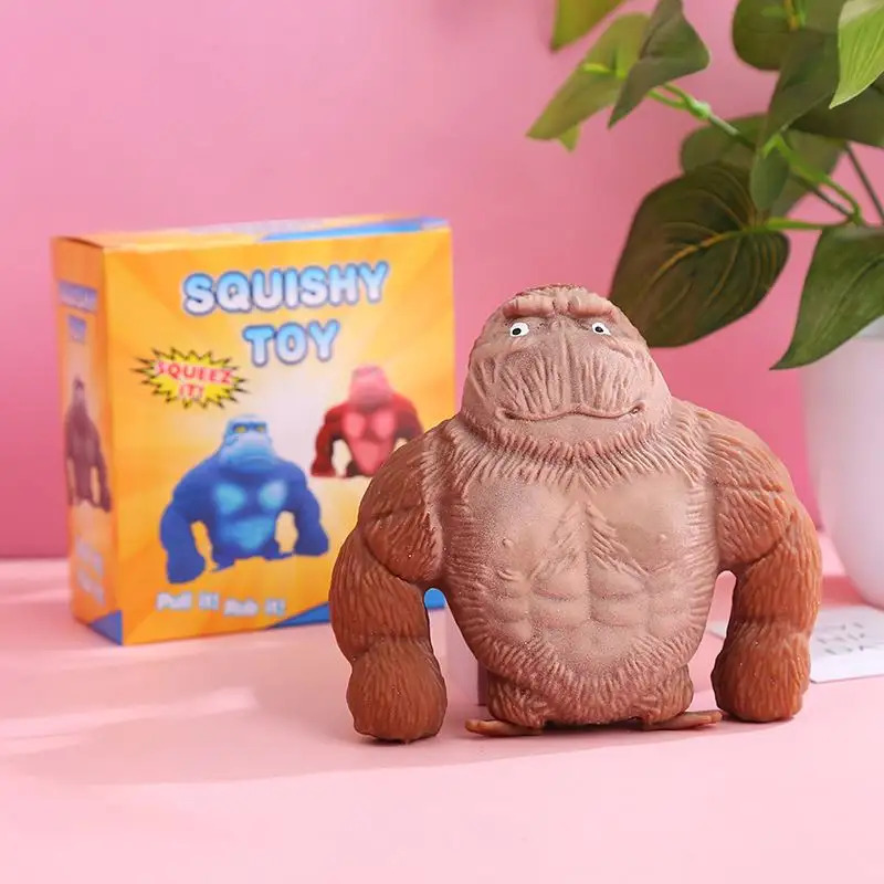 Squishy Monkey Stretch Gorilla Sensory Stress Relief Toy - Click Image to Close